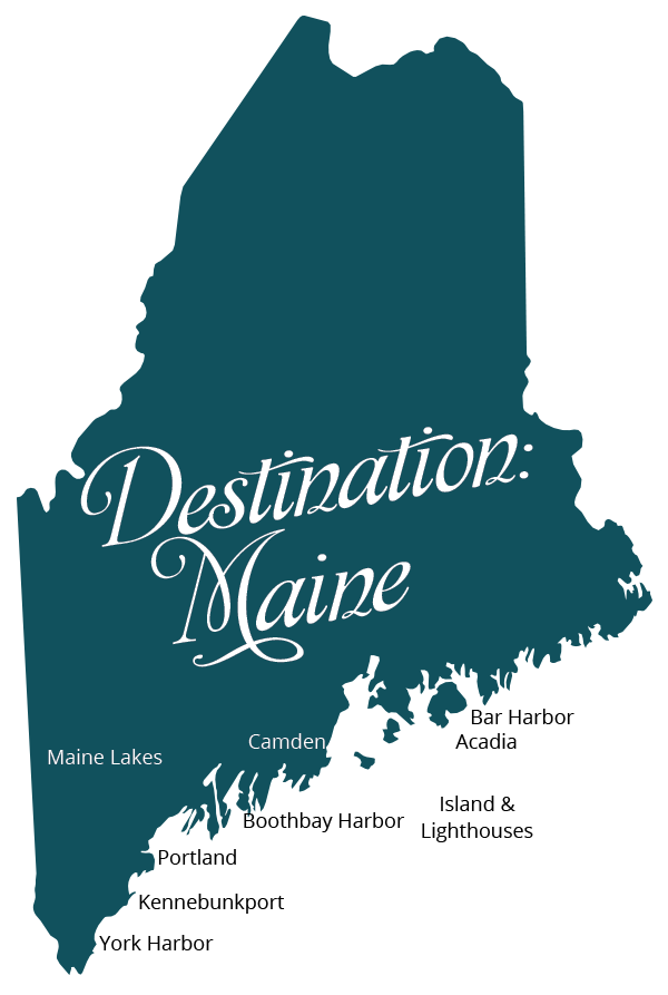 map of maine wedding destinations