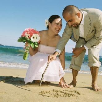 Wedding in Acadia National Park on Sand Beach