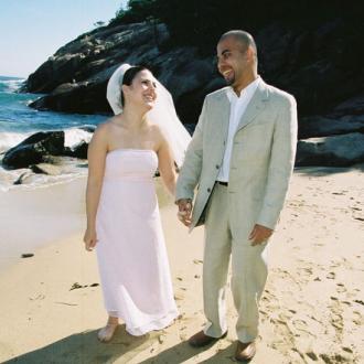Wedding in Acadia National Park on Sand Beach