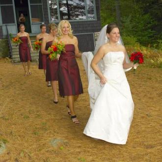 Maine Lakes and Mountains Wedding Photo