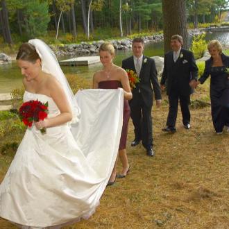 Maine Lakes and Mountains Wedding Photo