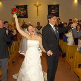 Maine Lakes and Mountains Wedding Photo