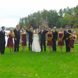 Maine Lakes and Mountains Wedding Photo