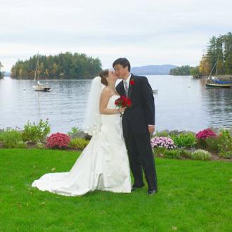 Maine Lakes and Mountains Wedding Photo