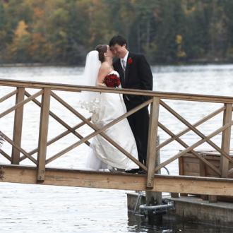 Maine Lakes and Mountains Wedding Photo