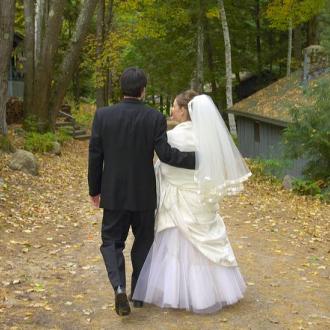 Maine Lakes and Mountains Wedding Photo