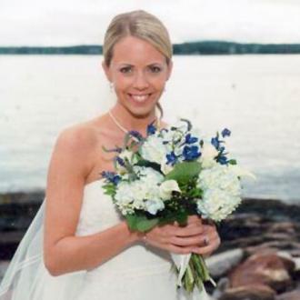 Maine Island and Lighthouse Wedding Photo