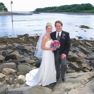 York Harbor, Maine Wedding Photo