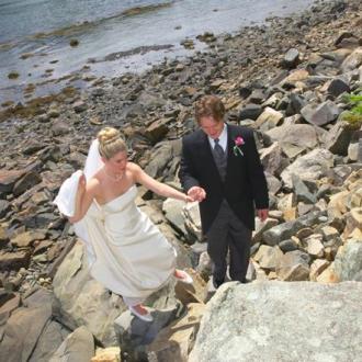 York Harbor, Maine Wedding Photo