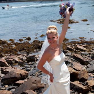 York Harbor, Maine Wedding Photo